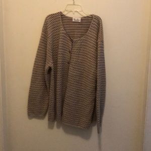 Brown and tan sweater